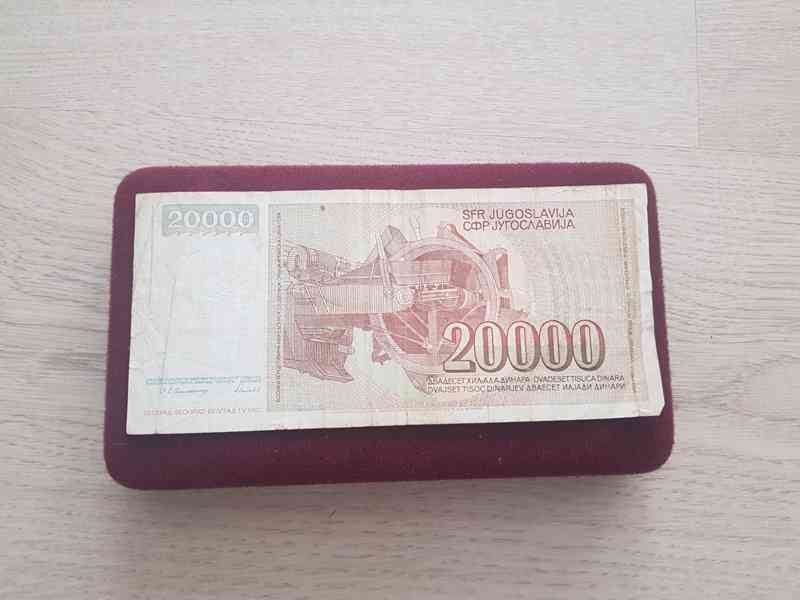 Jugoslávské dináry-bankovky 1987, 1988, 1989, 1990 - foto 3