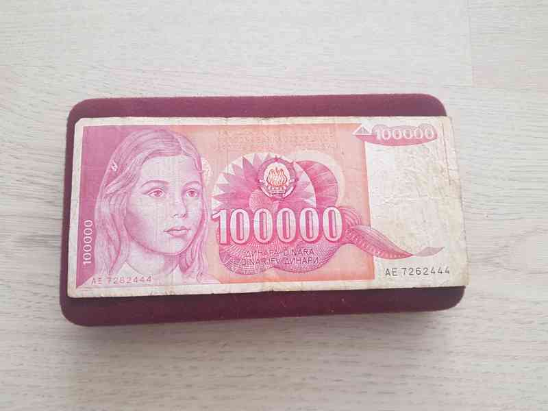 Jugoslávské dináry-bankovky 1987, 1988, 1989, 1990 - foto 8
