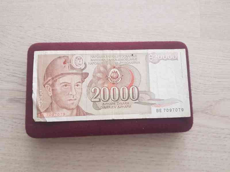 Jugoslávské dináry-bankovky 1987, 1988, 1989, 1990 - foto 4
