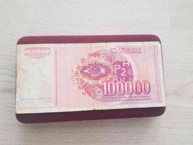 Jugoslávské dináry-bankovky 1987, 1988, 1989, 1990 - foto 7