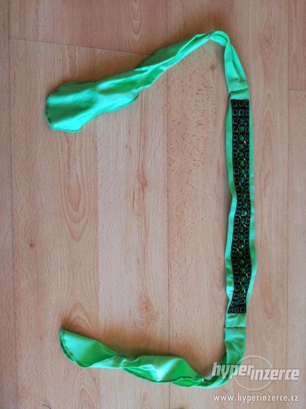 Prodám zelený kostým na orientální/břišní tance - saidi - foto 5