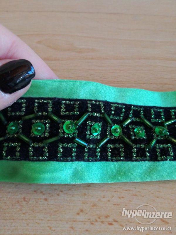 Prodám zelený kostým na orientální/břišní tance - saidi - foto 6