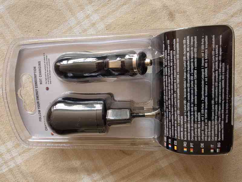 Nabíječka - set pro tlačítkové telefony Nokia a mini USB - foto 2