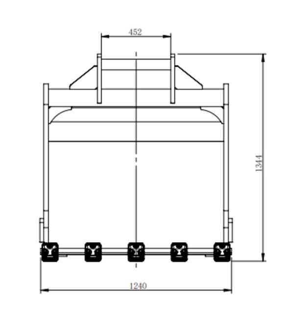 Podkopová lžíce se zuby, 130cm s upínáním S70 - foto 10
