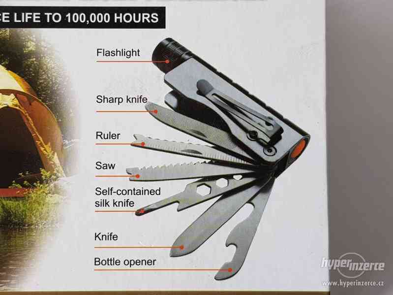 Multifunkční kapesní nůž se svítilnou - foto 5