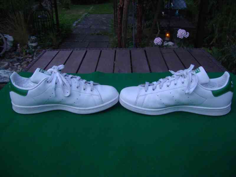 Boty tenisky Adidas bílé STAN SMITH bílé vel.44 pěkný stav - foto 13
