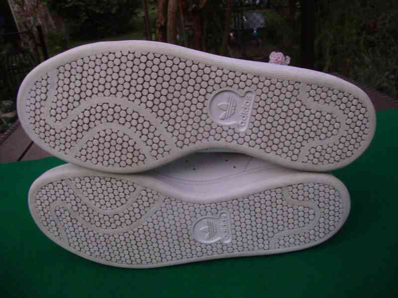 Boty tenisky Adidas bílé STAN SMITH bílé vel.44 pěkný stav - foto 10