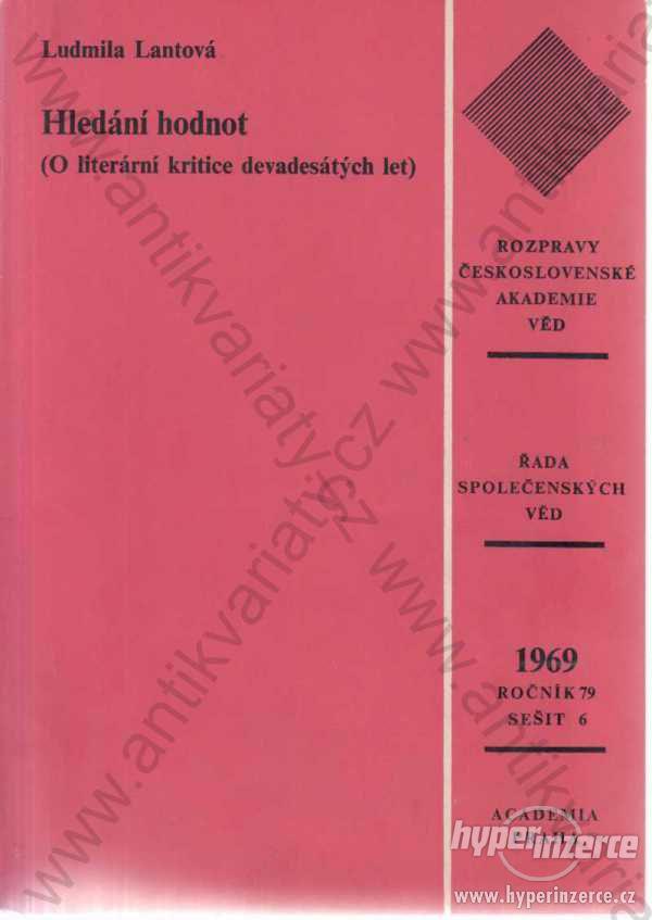 Hledání hodnot Ludmila Lantová Academia Praha 1969 - foto 1