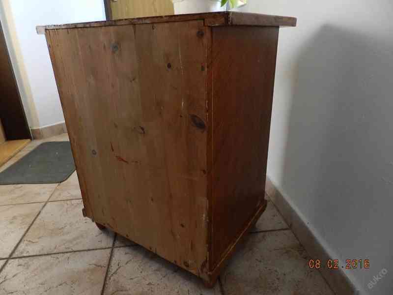 Hezký starý noční Stolek Komoda - foto 5