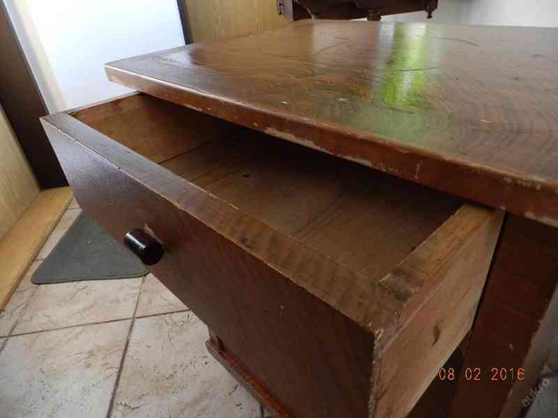 Hezký starý noční Stolek Komoda - foto 7