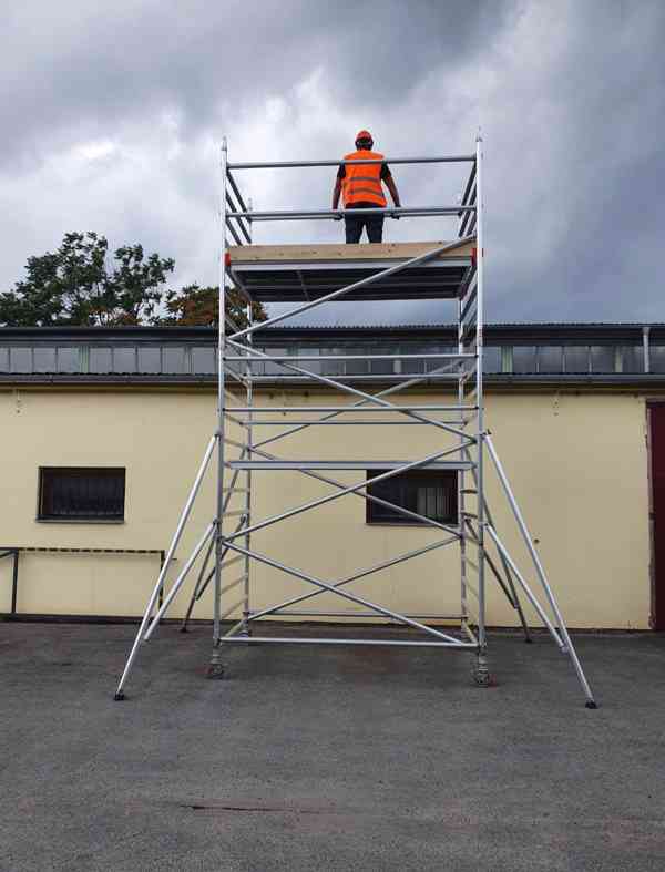 Profesionální hliníkové lešení dle NORMY, Klimatek 145x250,  - foto 2