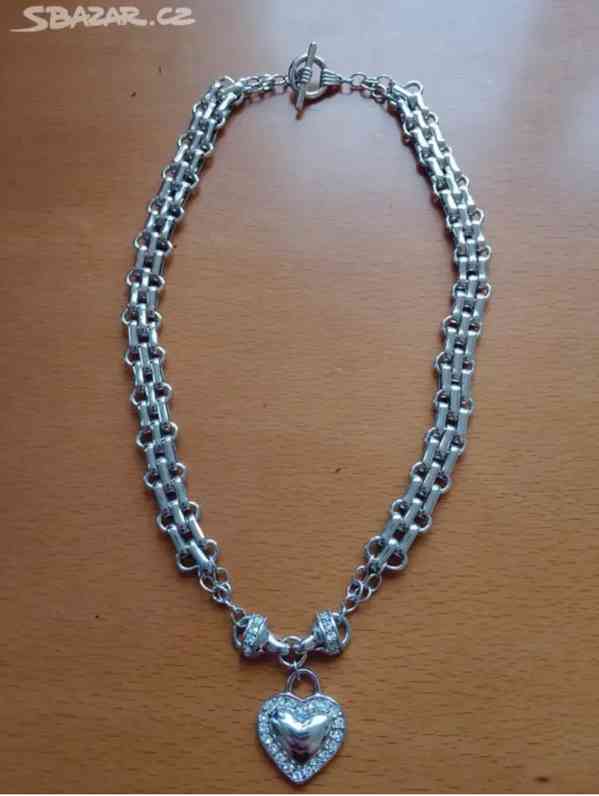 Řetízek se srdíčkem chirurgická ocel  - foto 2
